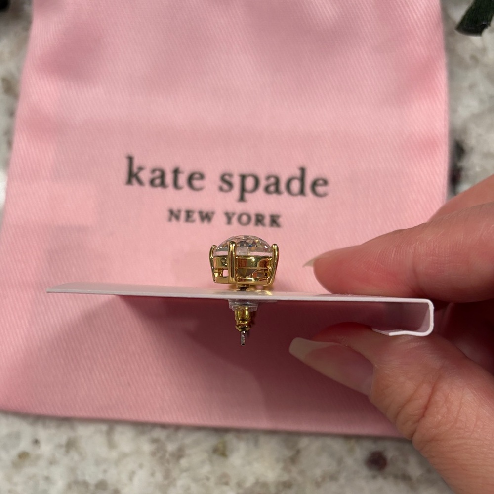 Kate Spade Crystal Gumdrop Stud Earrings - Picture 3 of 4